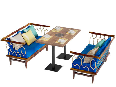 现代餐桌椅组合