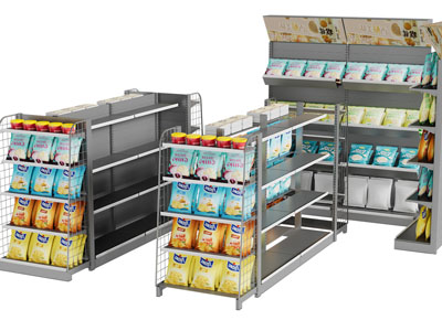 可调尺寸的不锈钢货架3d模型 可调尺寸的不锈钢货架