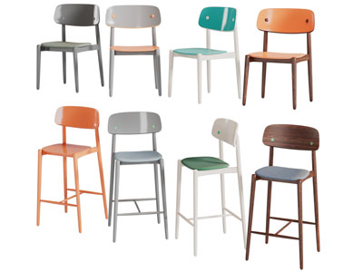 北欧休闲椅子餐椅吧椅