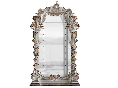 欧式雕花边框的装饰镜子