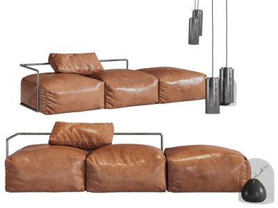 后现代多人沙发