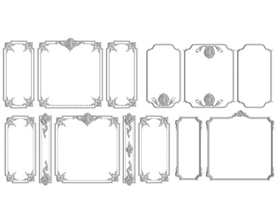 法式石膏雕花护墙板