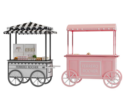 现代流动面包糕点售卖车3d模型 现代流动面包糕点售卖车