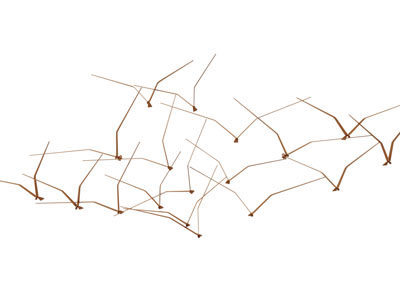 现代金属海鸥墙饰挂件