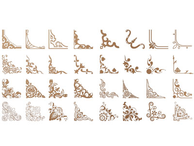 欧式三角形雕花装饰构件