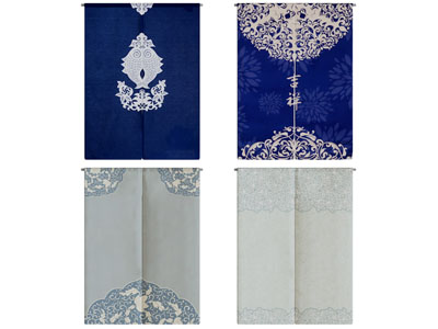 新中式布艺门帘3d模型 新中式布艺门帘