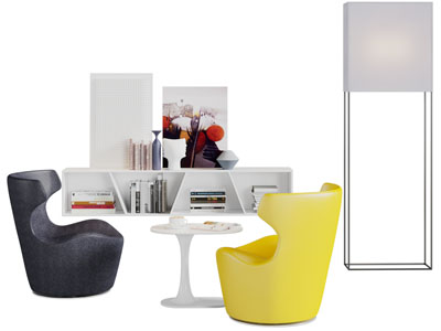 现代个性单人沙发3d模型 现代个性单人沙发