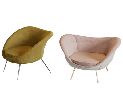 现代轻奢单人沙发3d模型 现代轻奢单人沙发