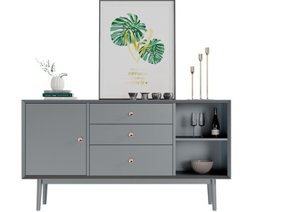 北欧实木玄关柜边柜