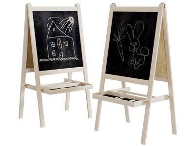 现代可折叠实木画架3d模型 现代可折叠实木画架