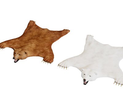 北欧动物毛皮地毯3d模型 北欧动物毛皮地毯