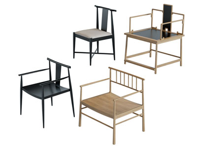 新中式实木休闲椅子