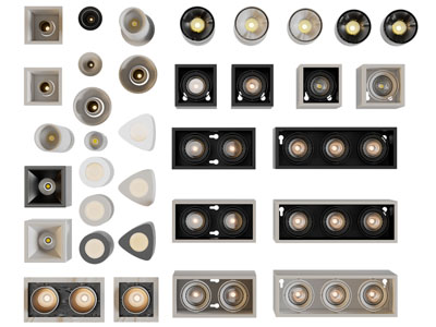 现代方形圆形筒灯射灯