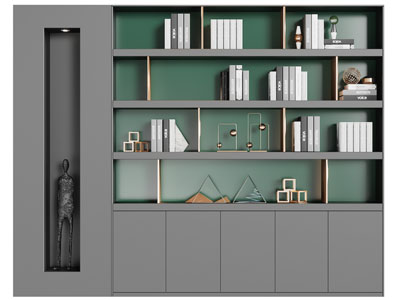 新中式撞色装饰柜