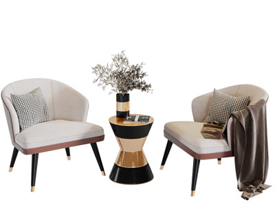 新中式休闲椅子