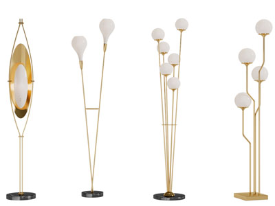 现代轻奢落地灯