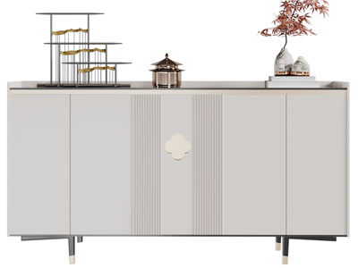 新中式玄关柜边柜摆件