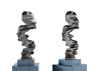 新中式抽象人物雕塑雕刻