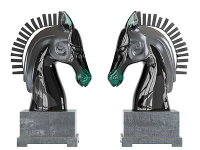 现代马头雕塑雕刻