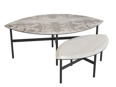 现代树叶造型的茶几3d模型 现代树叶造型的茶几