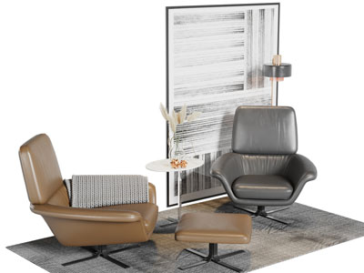 新中式休闲椅子脚踏