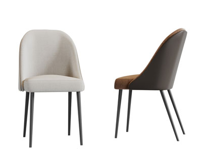 现代布艺餐椅