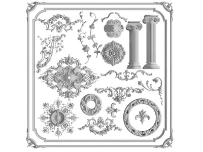 法式雕花装饰构件