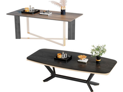 新中式长方形茶几3d模型 新中式长方形茶几