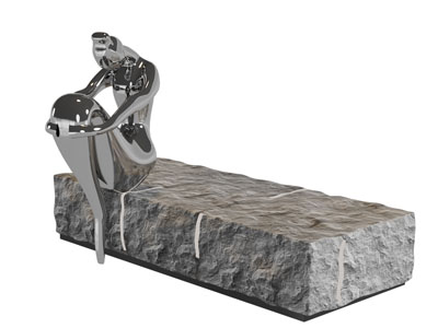 现代抱膝而座的女子雕塑雕刻