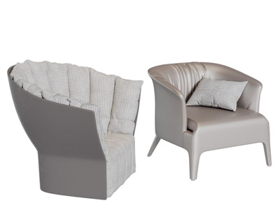 新中式单人沙发3d模型 新中式单人沙发