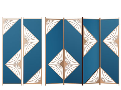 现代轻奢隔断屏风