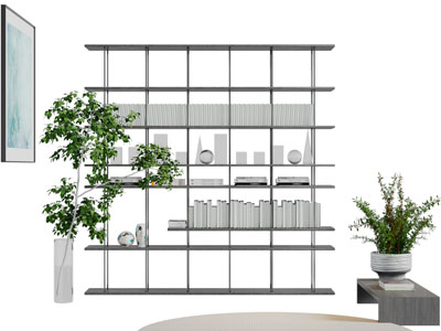 现代金属装饰置物收纳架