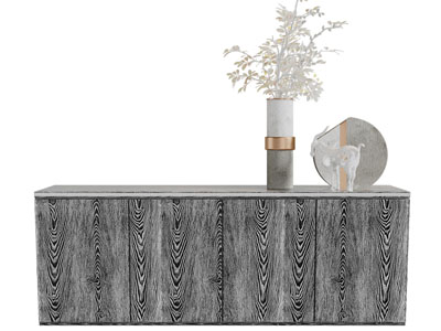 现代实木纹理的电视柜