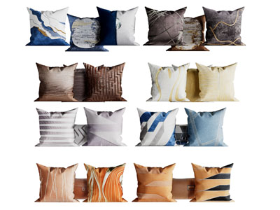 新中式图案的方形靠垫抱枕