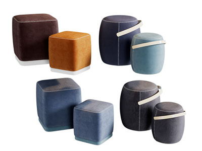 新中式方形圆形坐墩换鞋凳