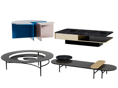 后现代个性茶几3d模型 后现代个性茶几