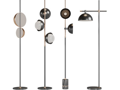 现代金属落地灯