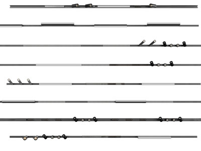 现代加长轨道筒灯射灯