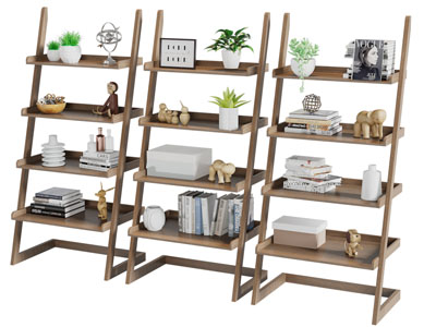 北欧梯形实木置物收纳装饰架