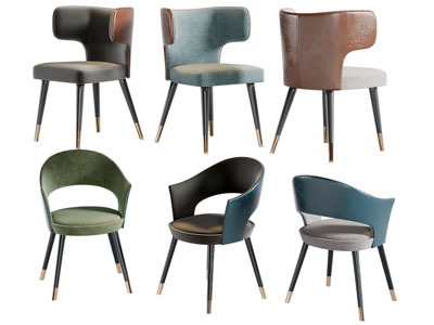 新中式休闲椅子餐椅