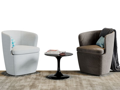 现代单人沙发3d模型 现代单人沙发