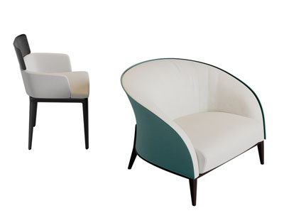 新中式休闲椅子单人沙发3d模型 新中式休闲椅子单人沙发