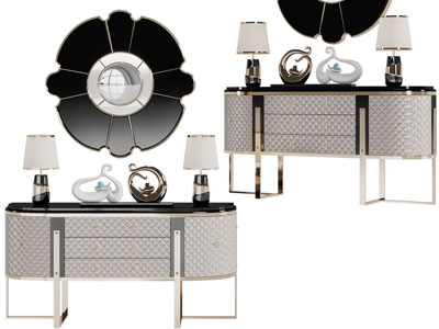 现代玄关柜边柜