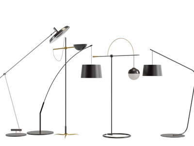 现代金属落地灯