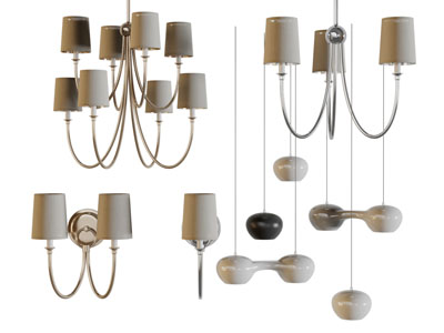 现代多头吊灯壁灯