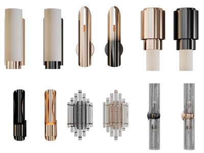 新中式双头壁灯