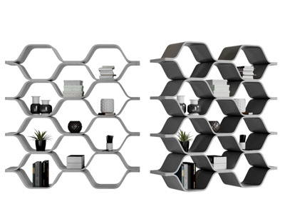 现代几何多边形造型装饰收纳架