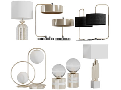 现代金属支架台灯