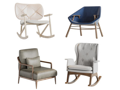 现代休闲椅子摇椅