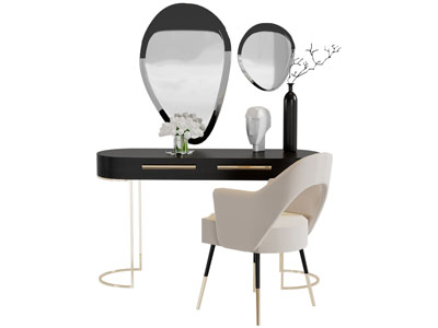 现代轻奢化妆梳妆台